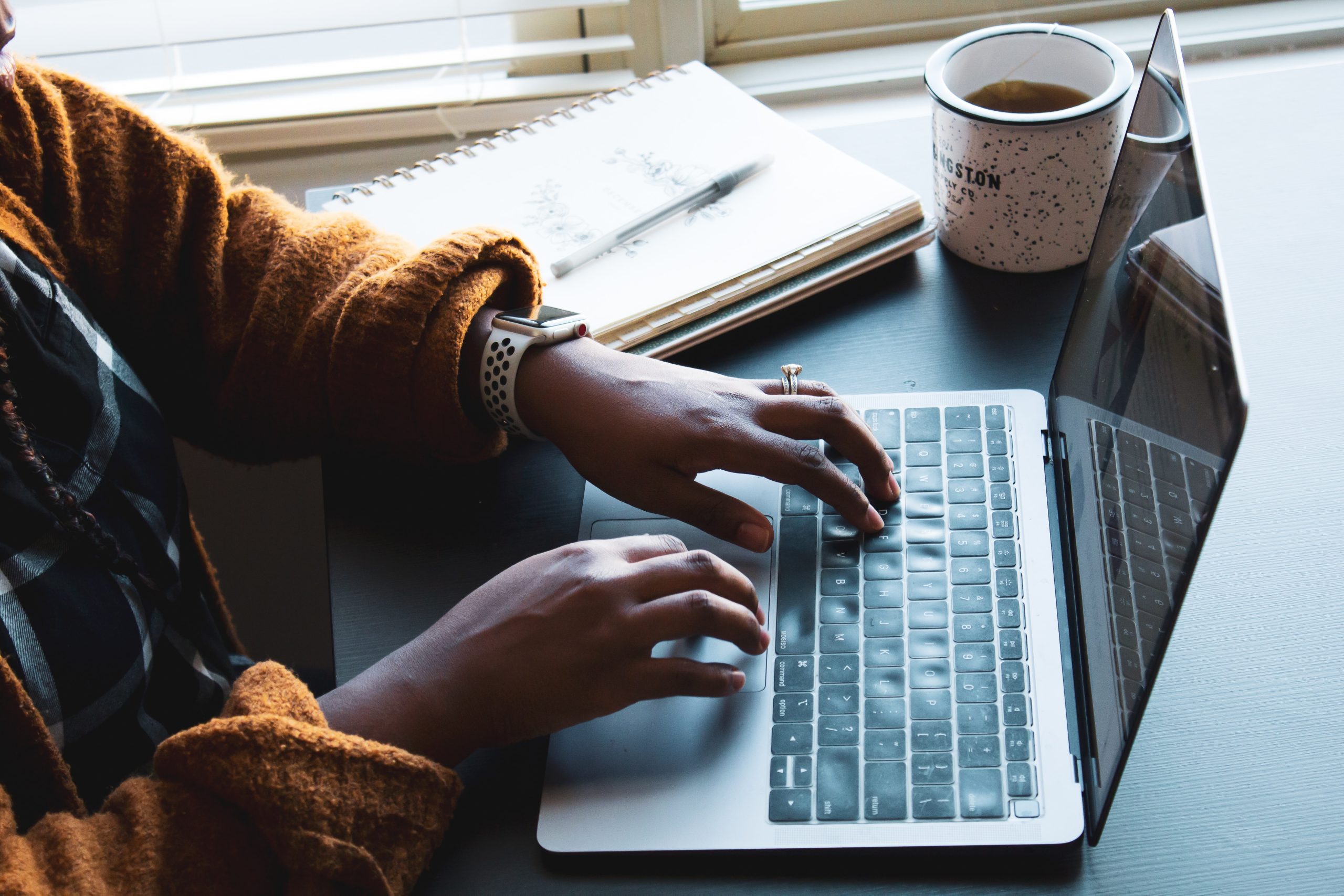 Typing on a computer